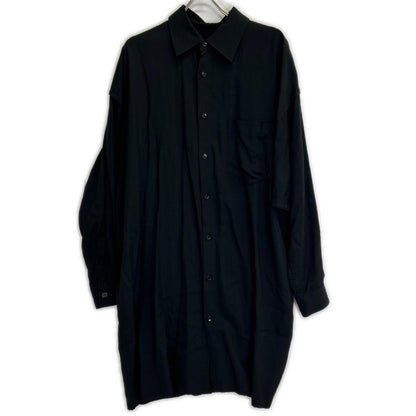 Ground Y Long Overshirt Tencel Black Shirt Size 3