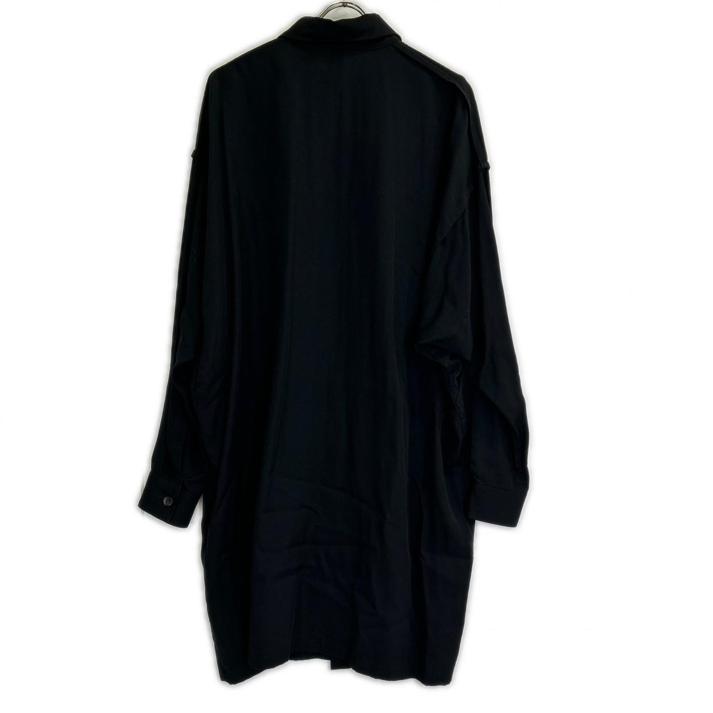 Ground Y Long Overshirt Tencel Black Shirt Size 3