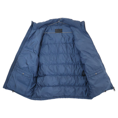 PRADA Triangle Logo Down Vest Navy Size 52