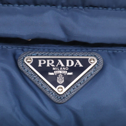PRADA Triangle Logo Down Vest Navy Size 52