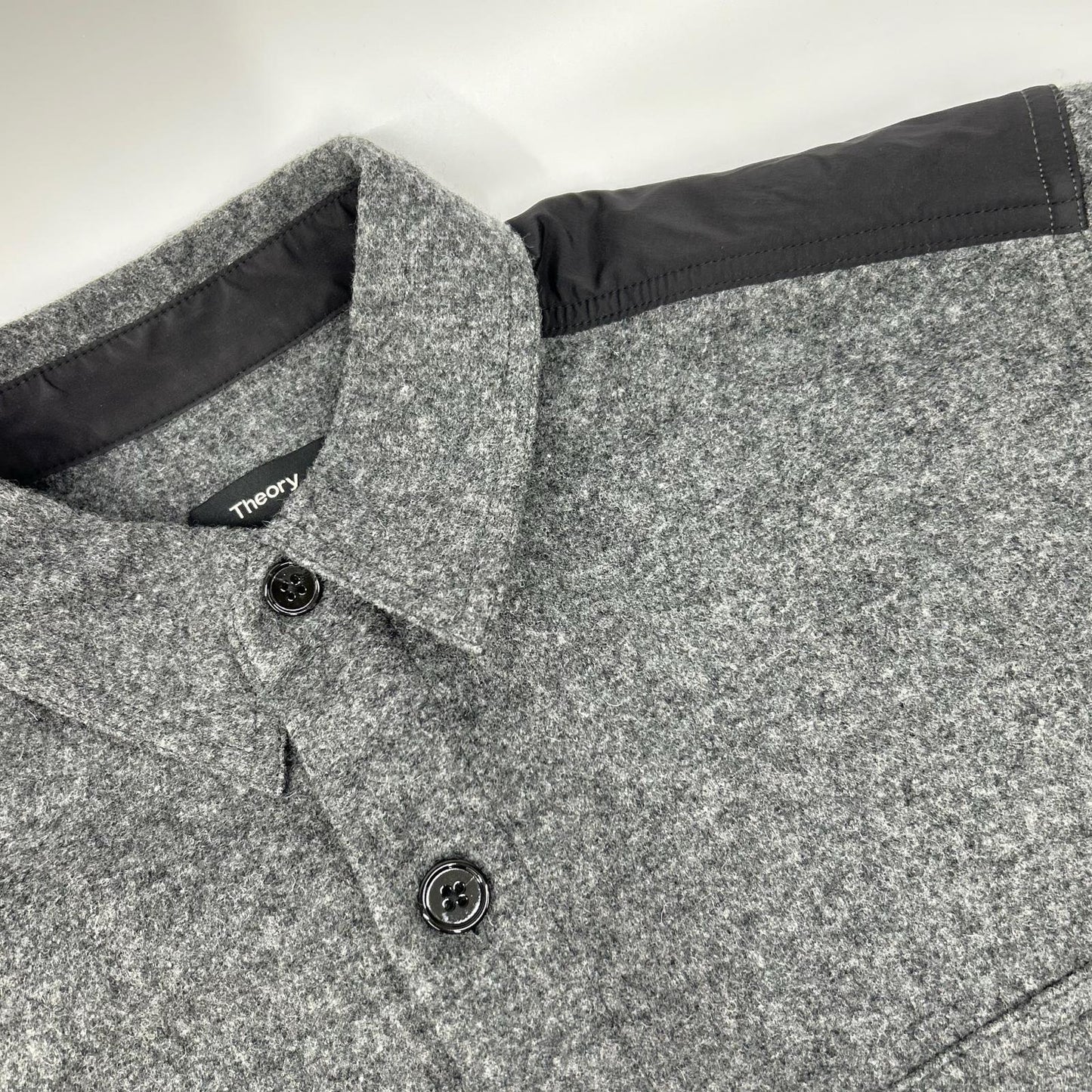 Theory 20AW GOLDWIN A ROSSLAND Wool Shirt Gray Size S