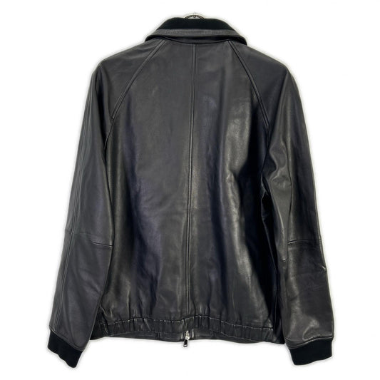 Theory 20AW POLISHED NAPPA LANDAN Lamb Blouson Black Size M