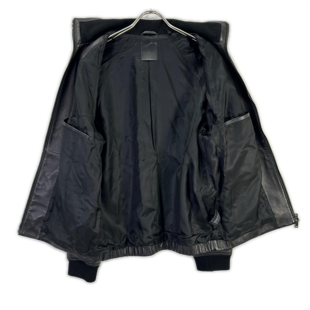 Theory 20AW POLISHED NAPPA LANDAN Lamb Blouson Black Size M