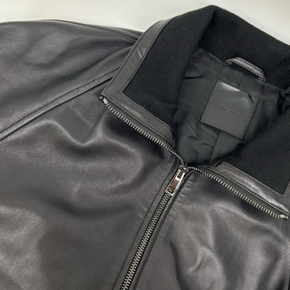 Theory 20AW POLISHED NAPPA LANDAN Lamb Blouson Black Size M