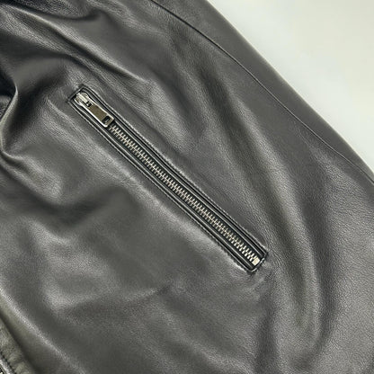 Theory 20AW POLISHED NAPPA LANDAN Lamb Blouson Black Size M