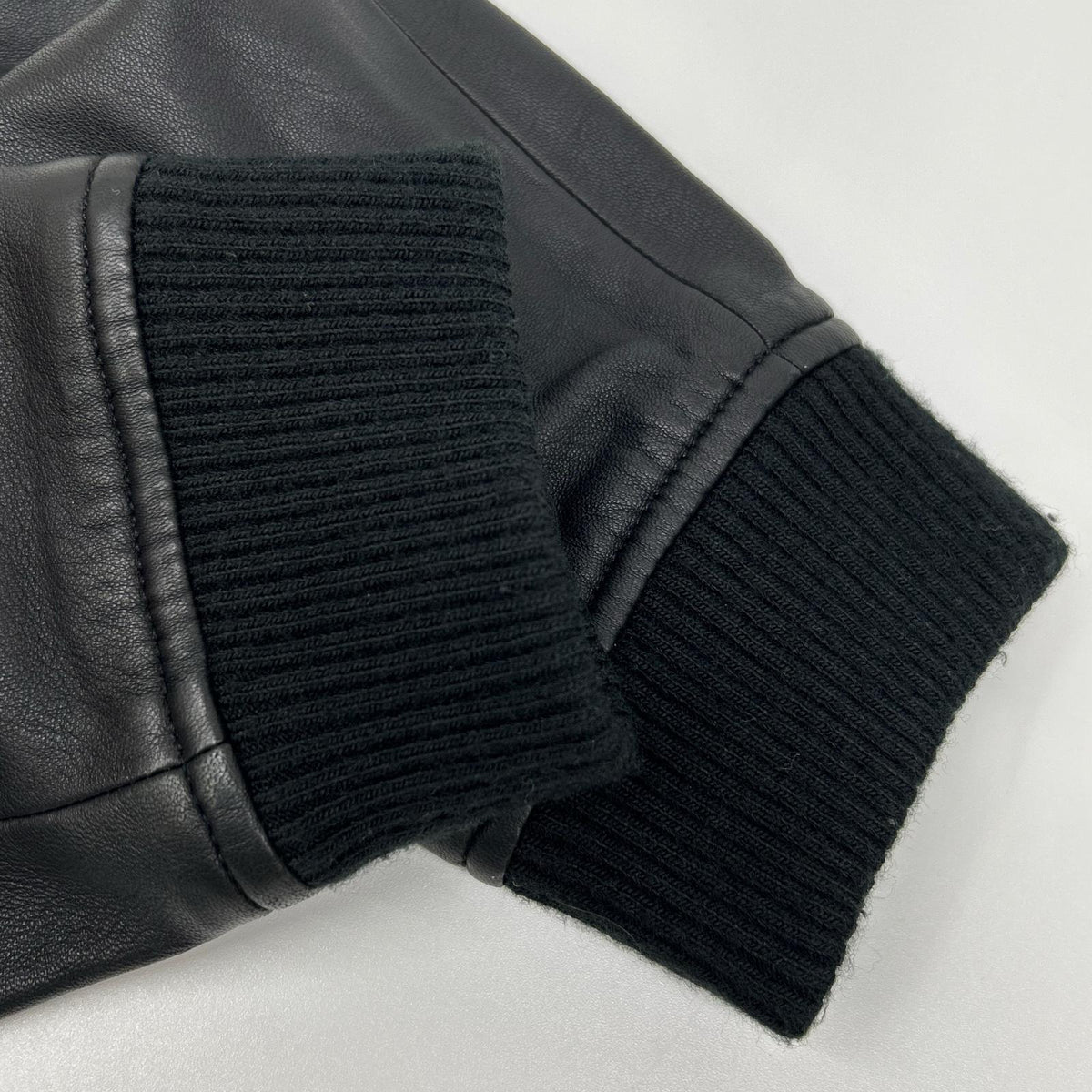 Theory VOLTER Long Sleeve KINLOGGH Leather Panel Jacket Black Size S