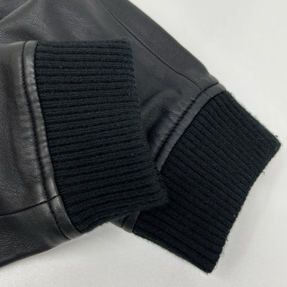 Theory VOLTER Long Sleeve KINLOGGH Leather Panel Jacket Black Size S