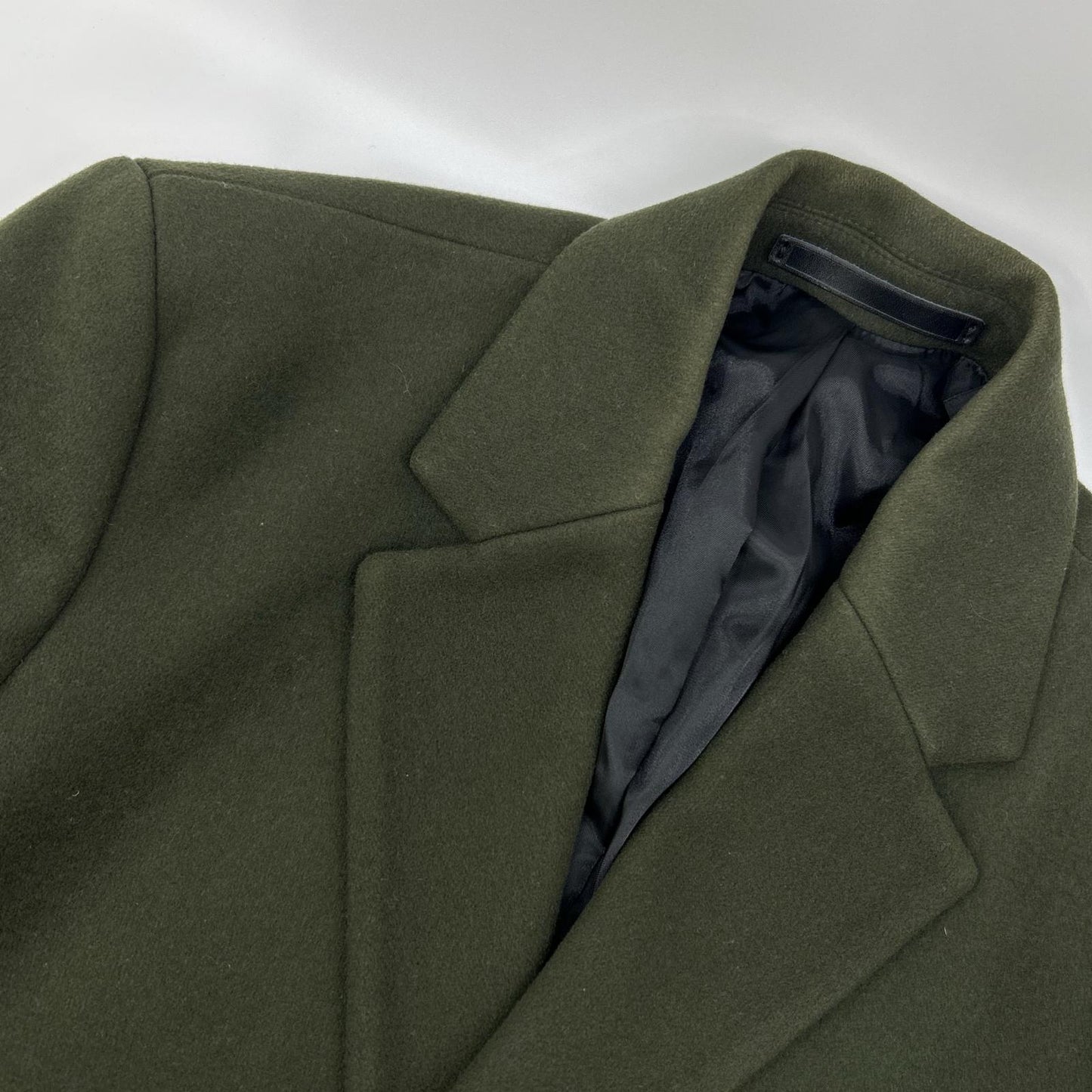 Theory SOFT MELTON BOWER Top Coat Wool Green Size S