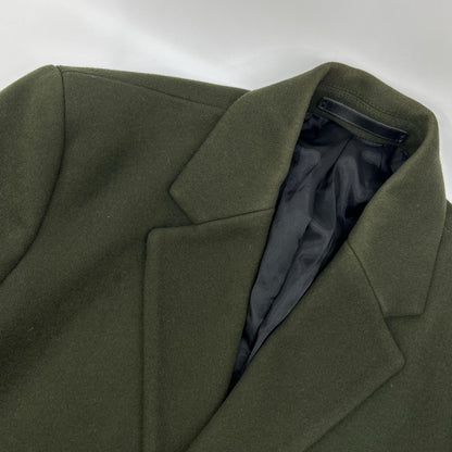 Theory SOFT MELTON BOWER Top Coat Wool Green Size S
