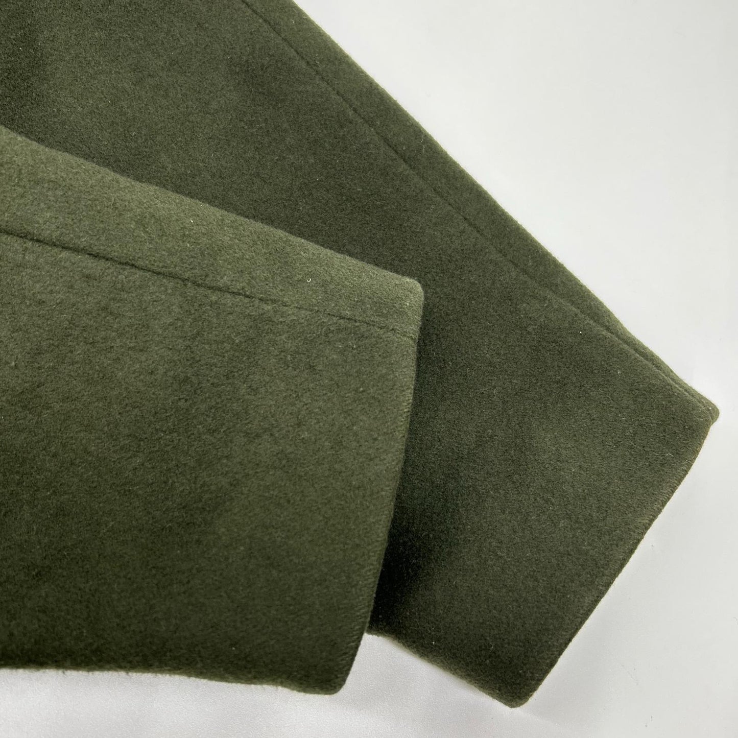 Theory SOFT MELTON BOWER Top Coat Wool Green Size S