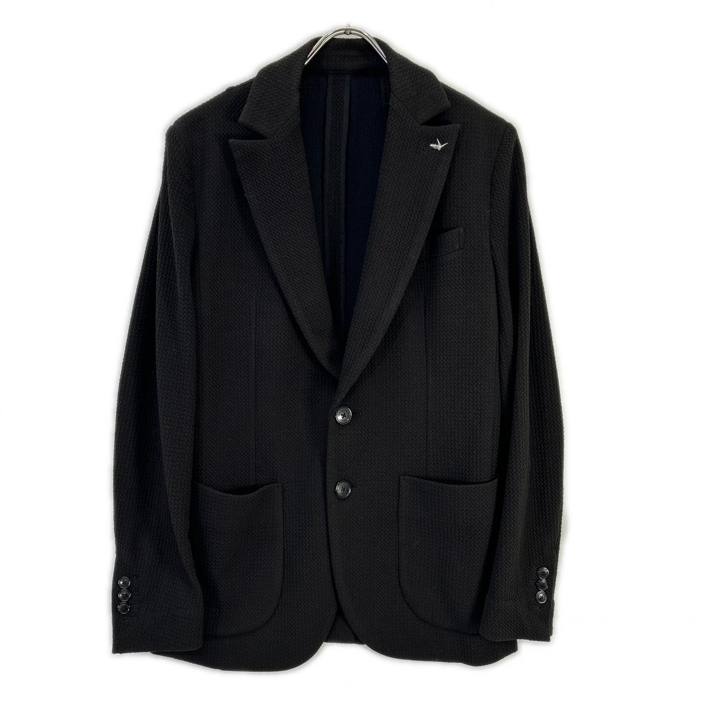 1piu1uguale3 Unstructured Jacket Black Size IV