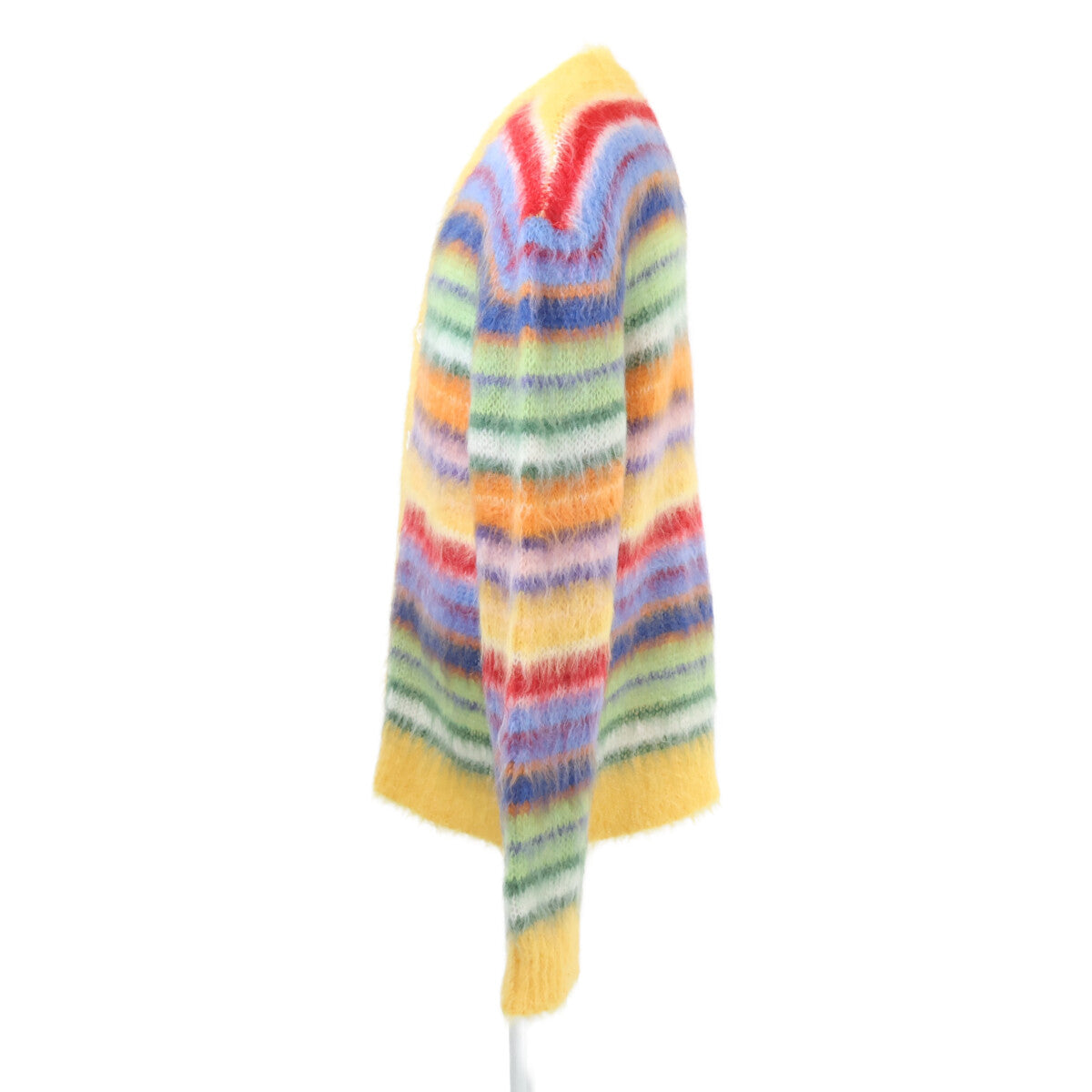 MARNI Striped Mohair Cardigan Multi Size 46