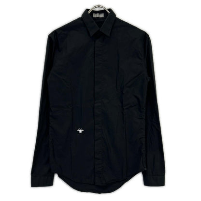 Dior HOMME 06AW Hedi Slimane Bee Cotton Black Shirt Size 37