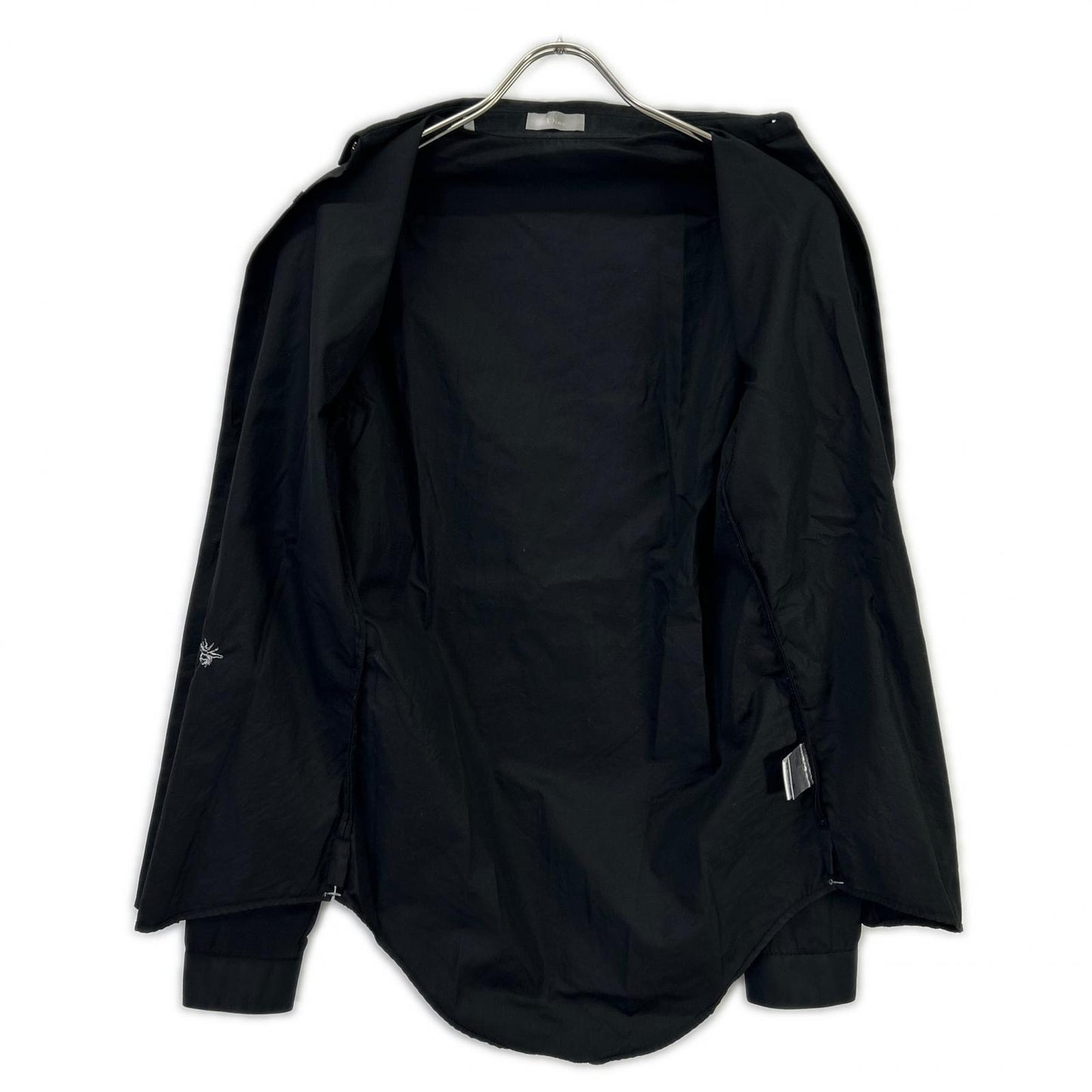 Dior HOMME 06AW Hedi Slimane Bee Cotton Black Shirt Size 37