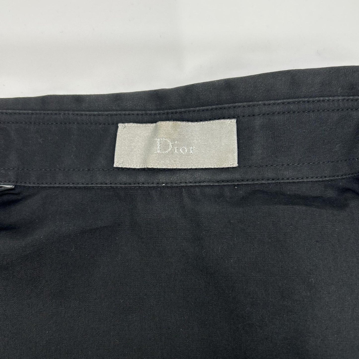 Dior HOMME 06AW Hedi Slimane Bee Cotton Black Shirt Size 37