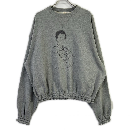SHINYAKOZUKA 25AW Crewneck Sweatshirt w/ Gray Cotton Size S