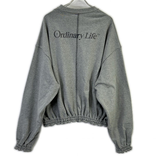 SHINYAKOZUKA 25AW Crewneck Sweatshirt w/ Gray Cotton Size S
