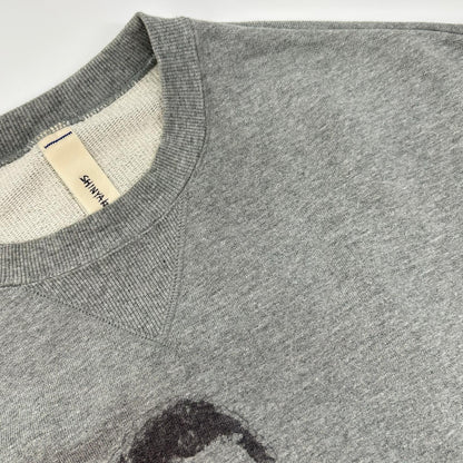 SHINYAKOZUKA 25AW Crewneck Sweatshirt w/ Gray Cotton Size S