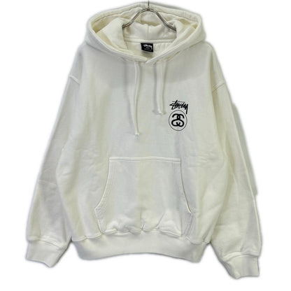 Stussy Stock Link Pigment Dyed Hoodie White Size L
