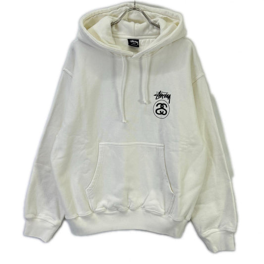 Stussy Stock Link Pigment Dyed Hoodie White Size L