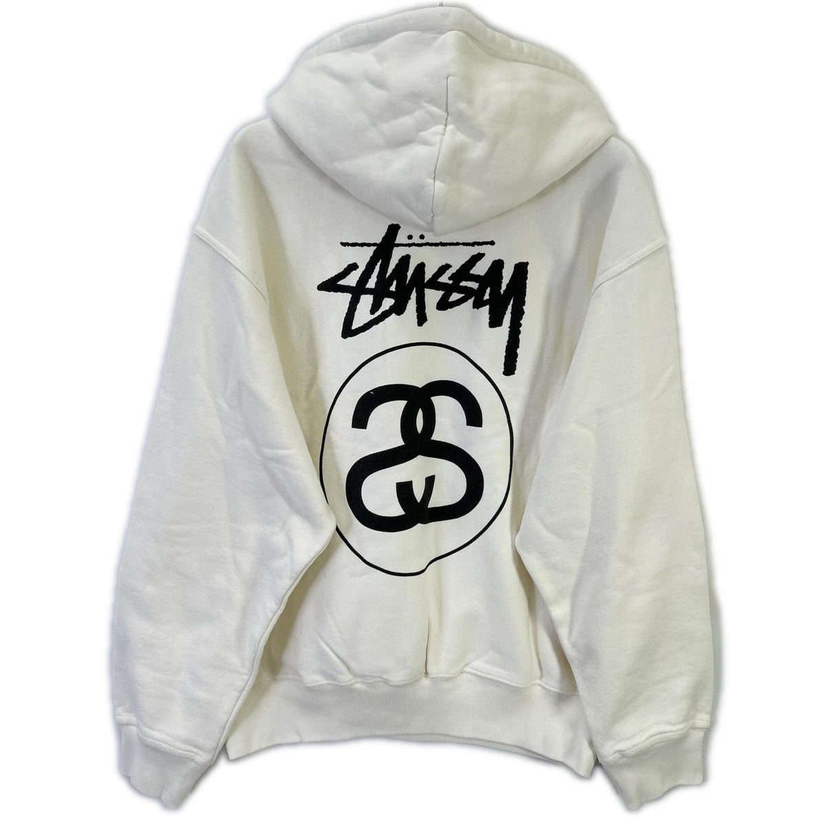 Stussy Stock Link Pigment Dyed Hoodie White Size L