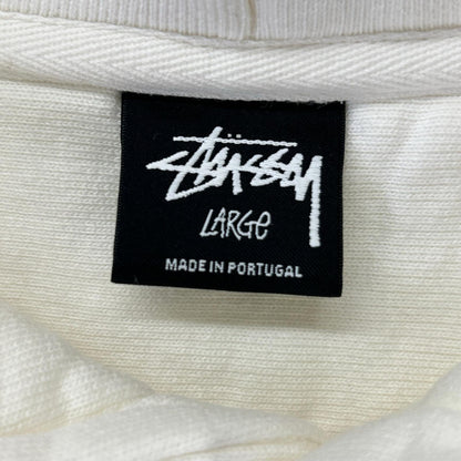 Stussy Stock Link Pigment Dyed Hoodie White Size L