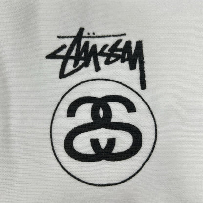 Stussy Stock Link Pigment Dyed Hoodie White Size L