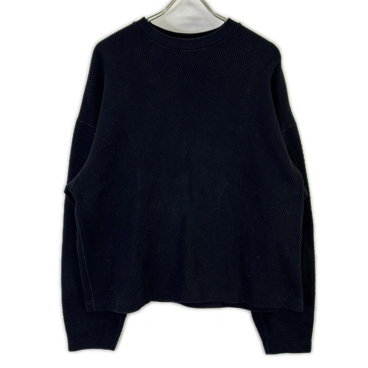 H BEAUTY & YOUTH Oni Rice Thermal Crewneck Black
