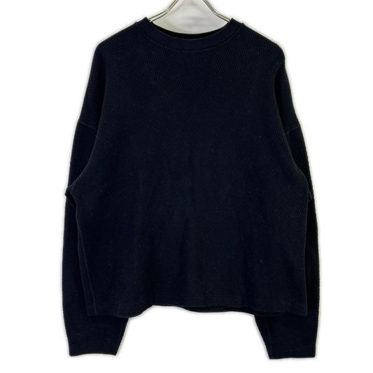 H BEAUTY & YOUTH Oni Rice Thermal Crewneck Black