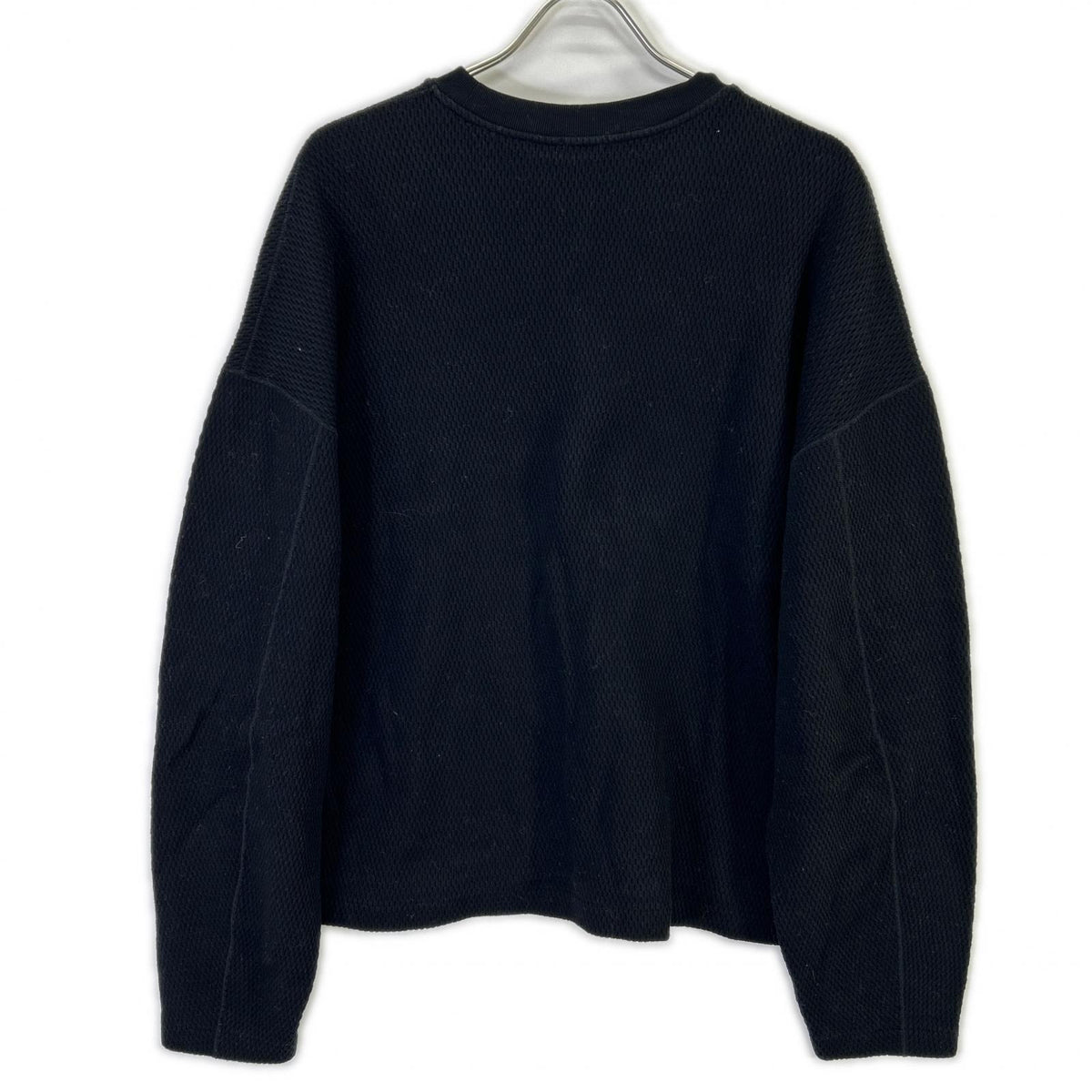 H BEAUTY & YOUTH Oni Rice Thermal Crewneck Black