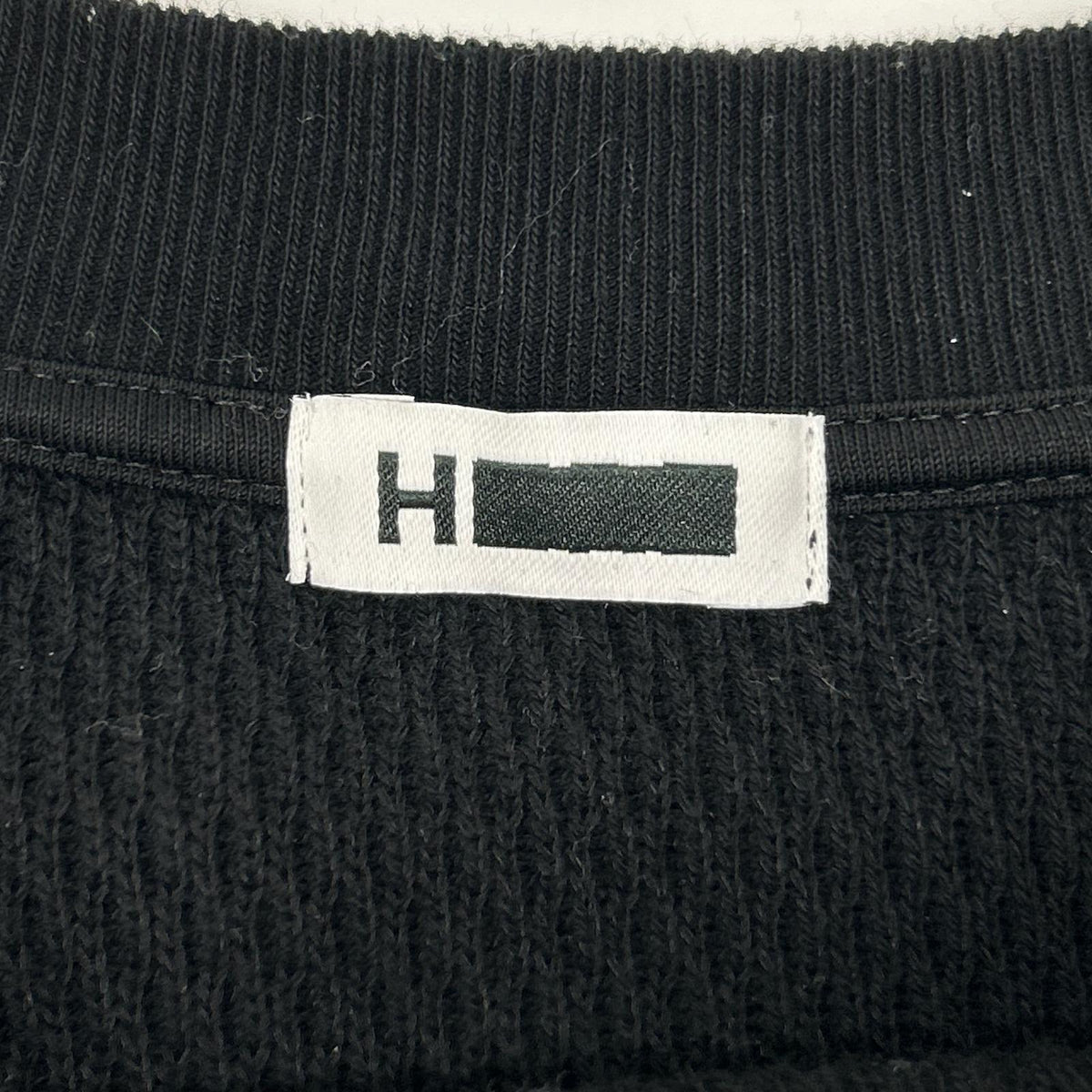 H BEAUTY & YOUTH Oni Rice Thermal Crewneck Black