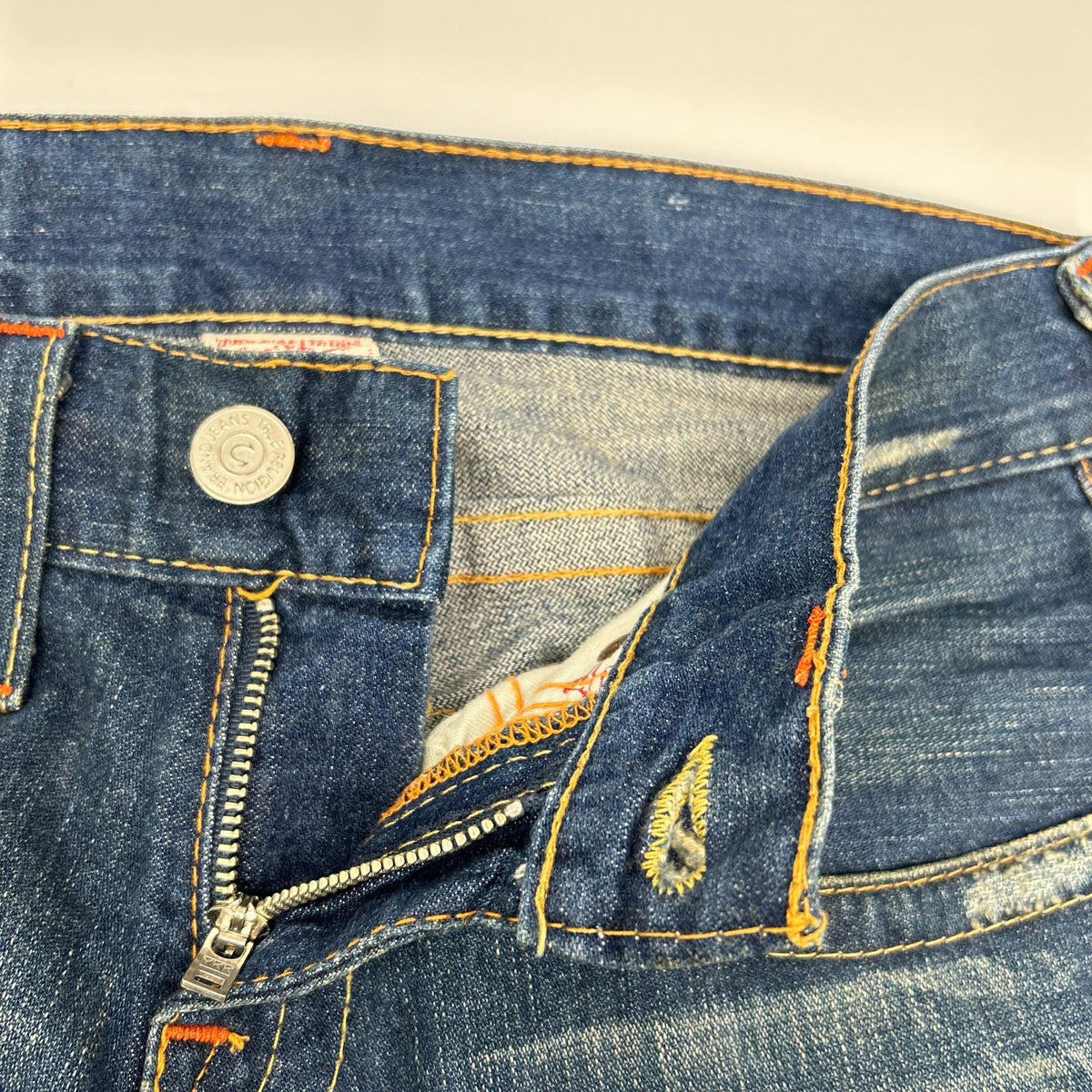 TRUE RELIGION JOEY USA Bootcut Denim Indigo Blue Boots Size 28×33