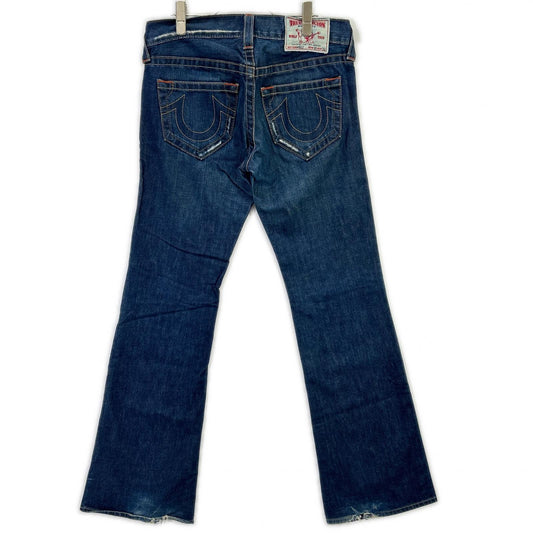 TRUE RELIGION #802 Bootcut Denim Pants Indigo Boots Size 30×33