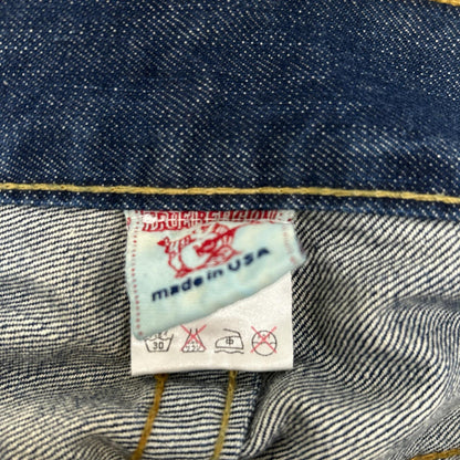TRUE RELIGION #802 Bootcut Denim Pants Indigo Boots Size 30×33
