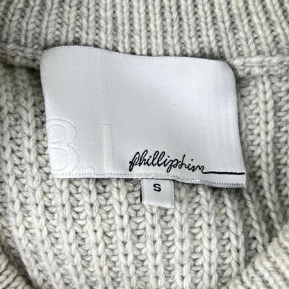 3.1 Phillip Lim Navy/Ivory Cable Knit Sweater Size S