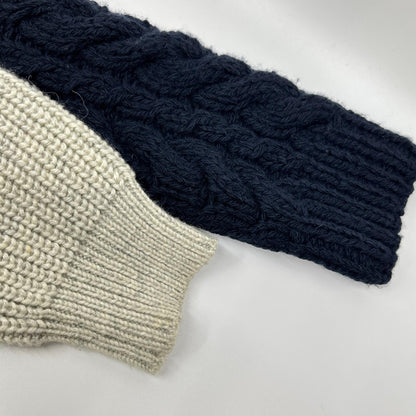 3.1 Phillip Lim Navy/Ivory Cable Knit Sweater Size S