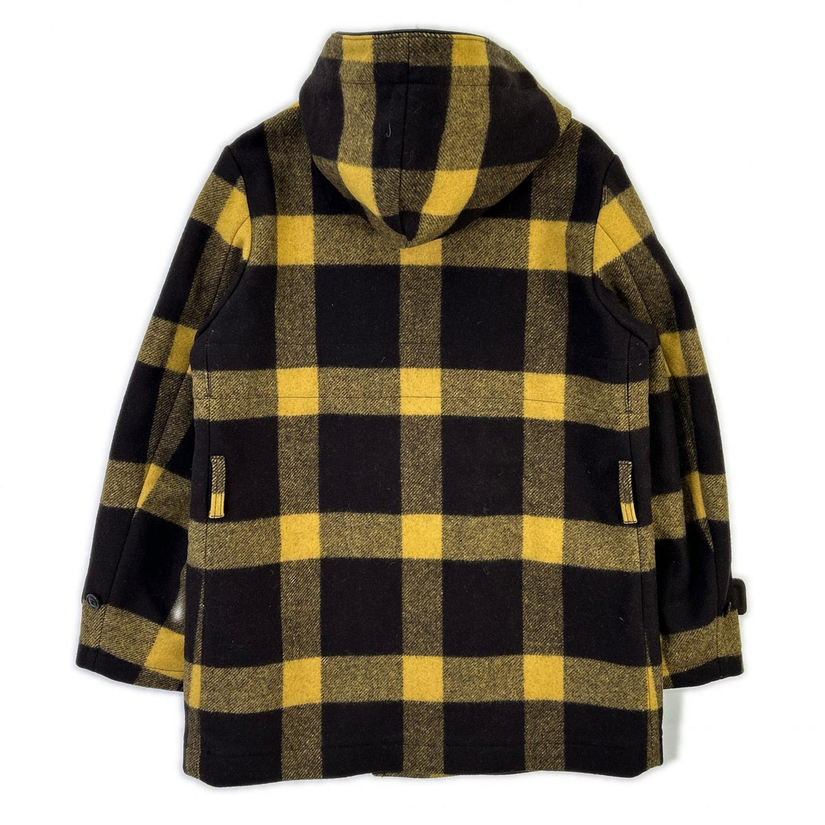 N.Hoolywood Yellow/Brown Hooded Short Duffle Coat Size 38