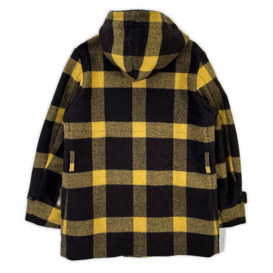 N.Hoolywood Yellow/Brown Hooded Short Duffle Coat Size 38