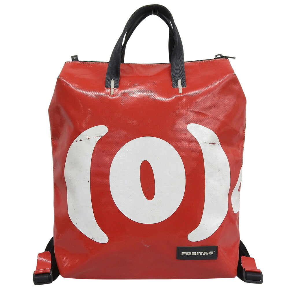 FREITAG F201 PETE 2-Way Backpack Tote Bag Red Size ONE SIZE