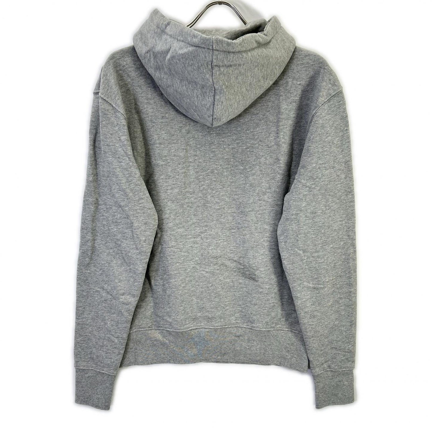 MAISON KITSUNE Tricolor Fox Hoodie Gray Cotton Size S