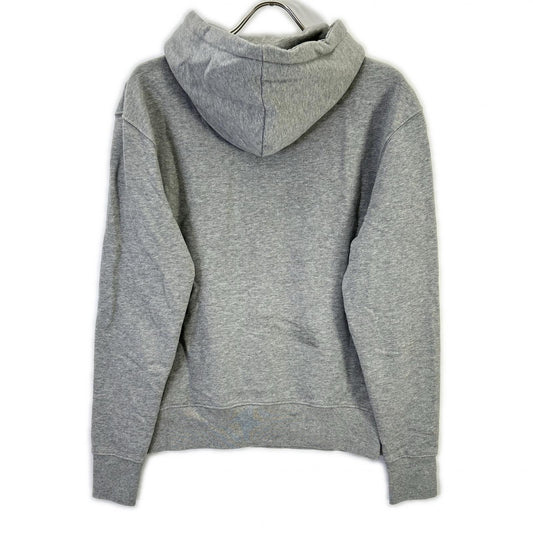 MAISON KITSUNE Tricolor Fox Hoodie Gray Cotton Size S