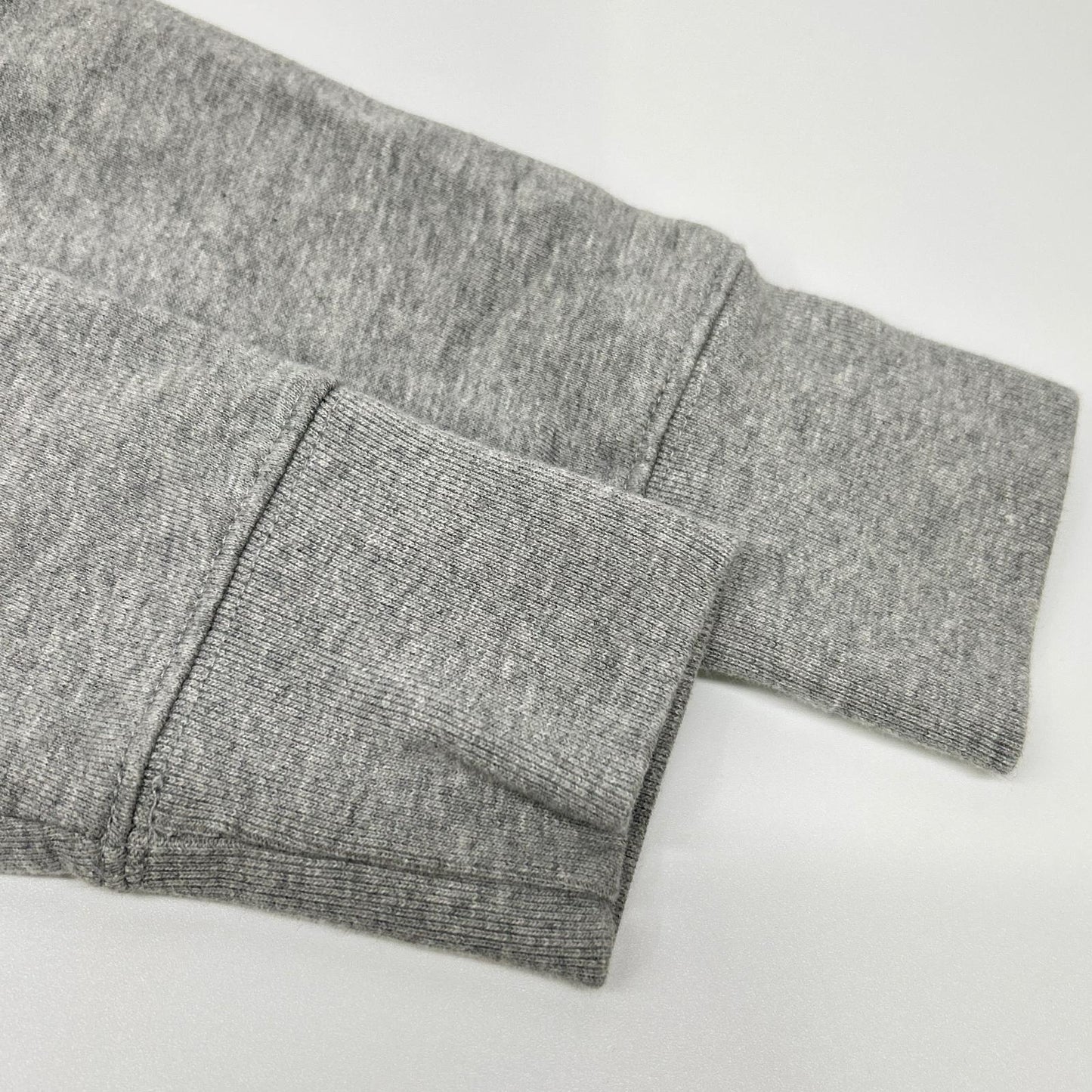 MAISON KITSUNE Tricolor Fox Hoodie Gray Cotton Size S