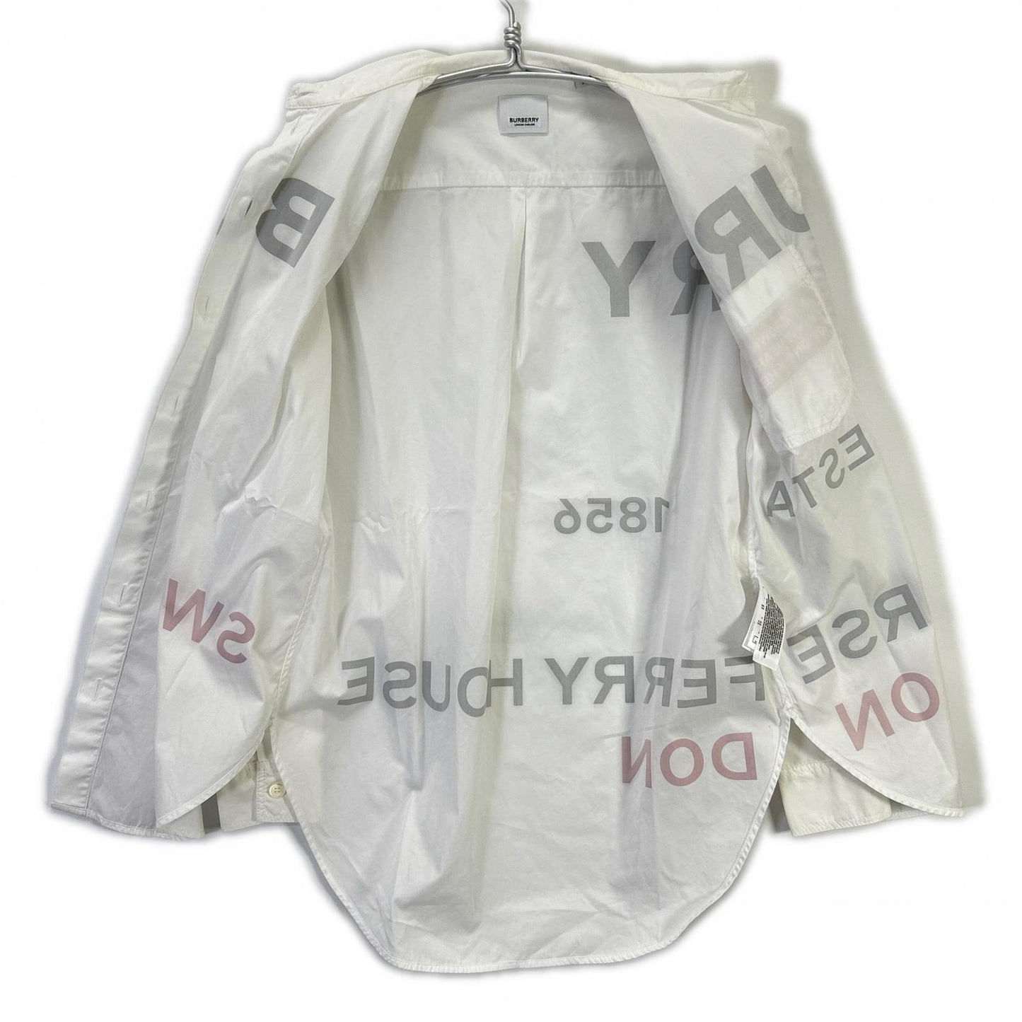 BURBERRY Horseferry Tisci Era Cotton Shirt White Size 34