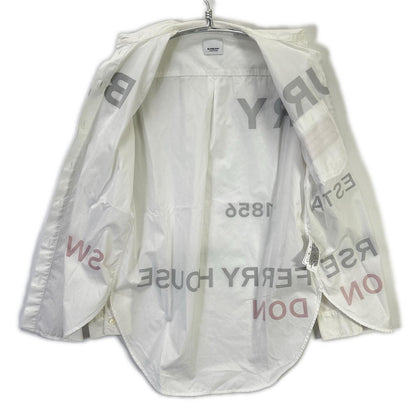 BURBERRY Horseferry Tisci Era Cotton Shirt White Size 34