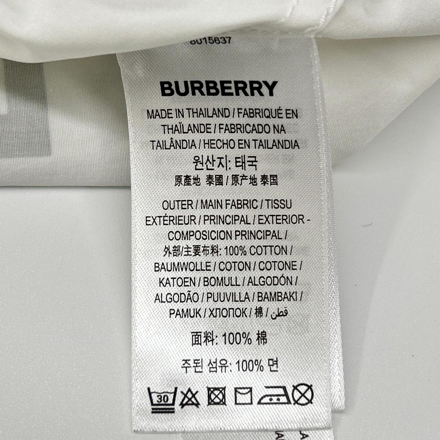 BURBERRY Horseferry Tisci Era Cotton Shirt White Size 34