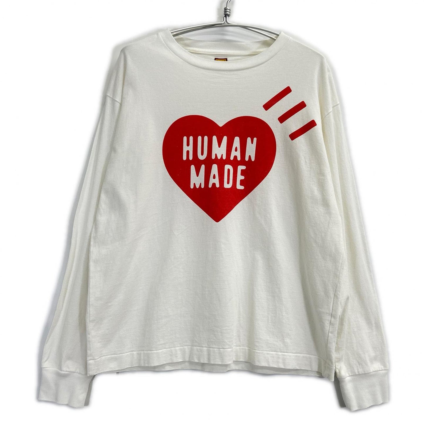 HUMAN MADE Heart Logo Cotton T-Shirt White Size L
