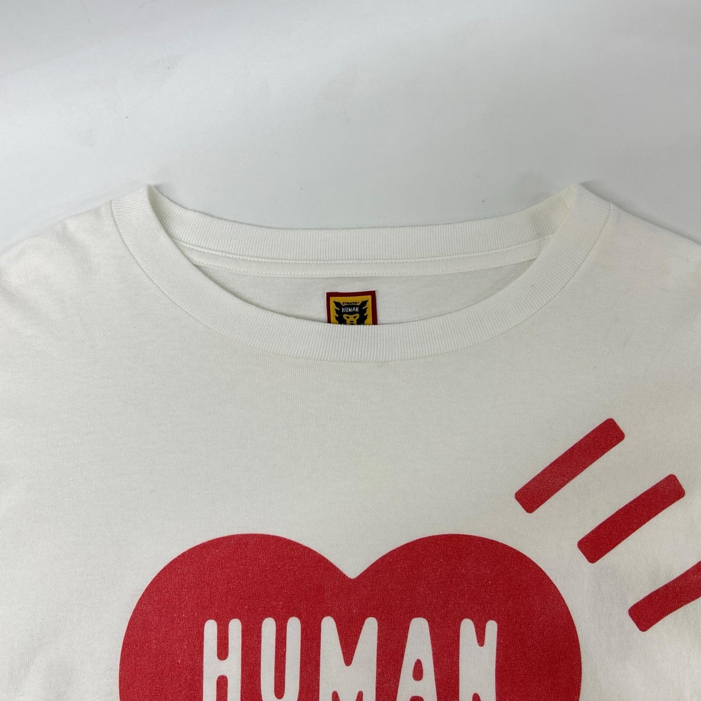 HUMAN MADE Heart Logo Cotton T-Shirt White Size L