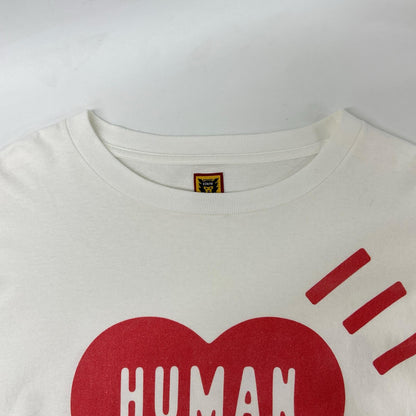 HUMAN MADE Heart Logo Cotton T-Shirt White Size L