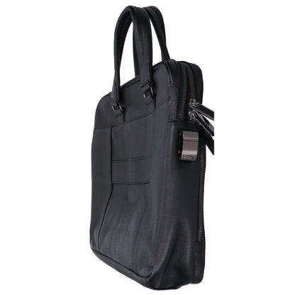 PIQUADRO Leather Laptop 2WAY Bag Black Size ONE SIZE