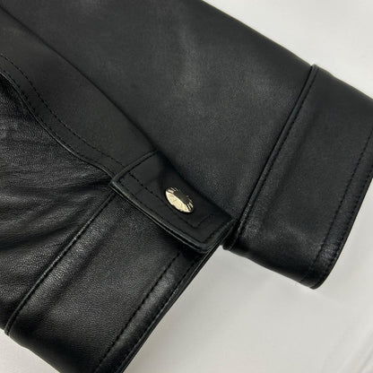 EMMETI JURI Lamb Leather Single Rider Jacket Black Size 48